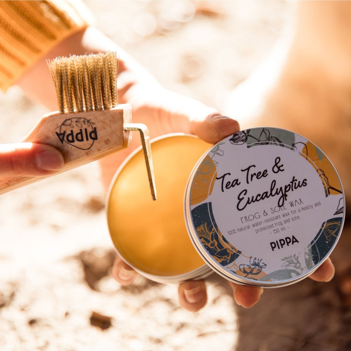 PIPPA Tea Tree & Eucalyptus Straal en Zool Wax - PIPPA Equestrian Soap - Hoefverzorging