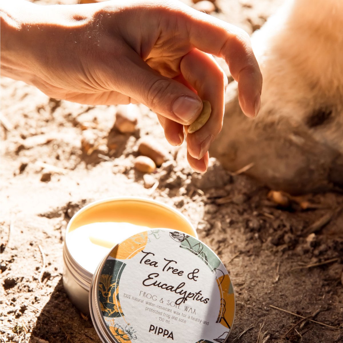 PIPPA Tea Tree & Eucalyptus Straal en Zool Wax - PIPPA Equestrian Soap - Hoefverzorging